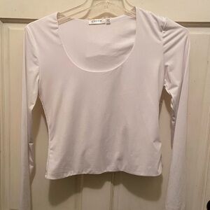 White Long Sleeve Women's Top
